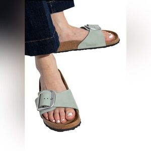 Birkenstock Madrid Sage Green Slide Sandals Size 37 L6-6.5